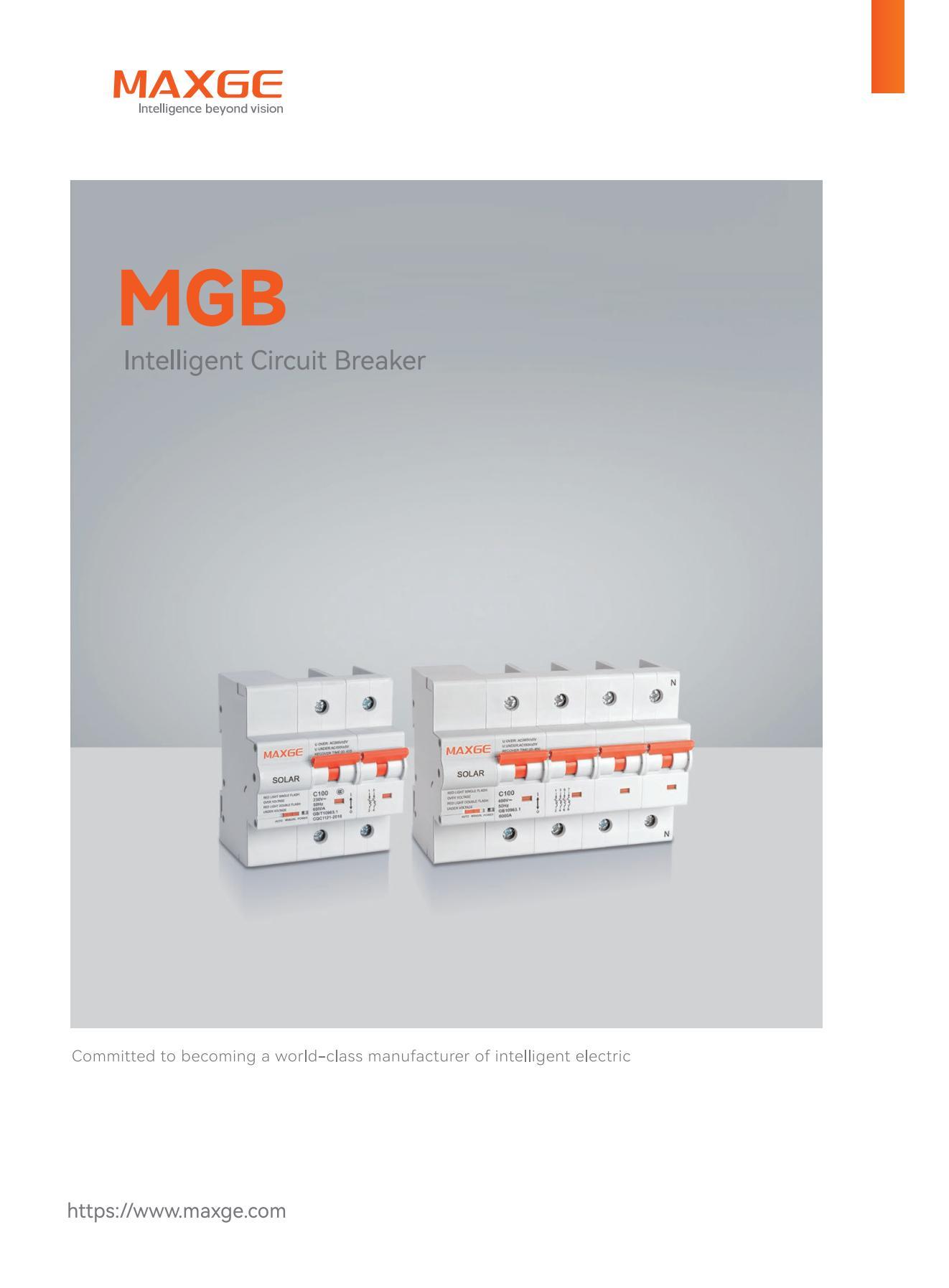 MAXGE Intelligent Circuit Breaker Catalog