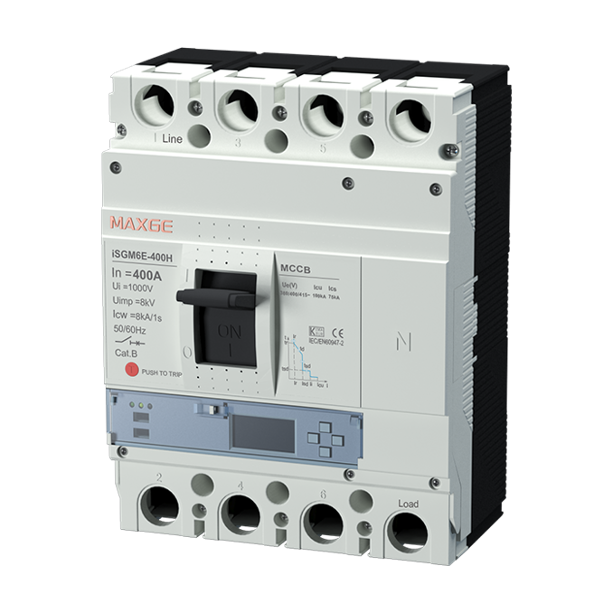 iSGM6E-400H Moulded Case Circuit Breaker Electronic Type With LCD