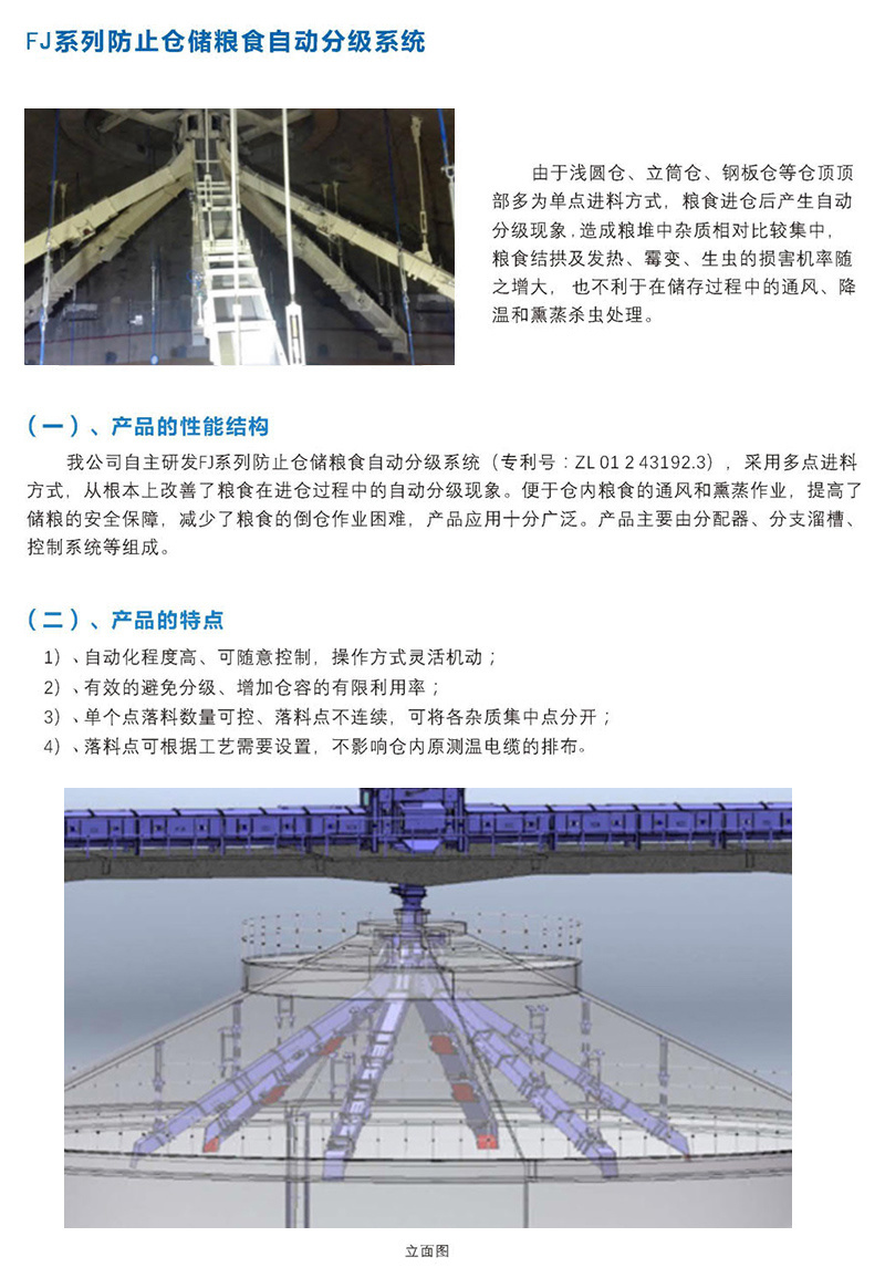 FJ系列防止倉儲糧食自動分級系統