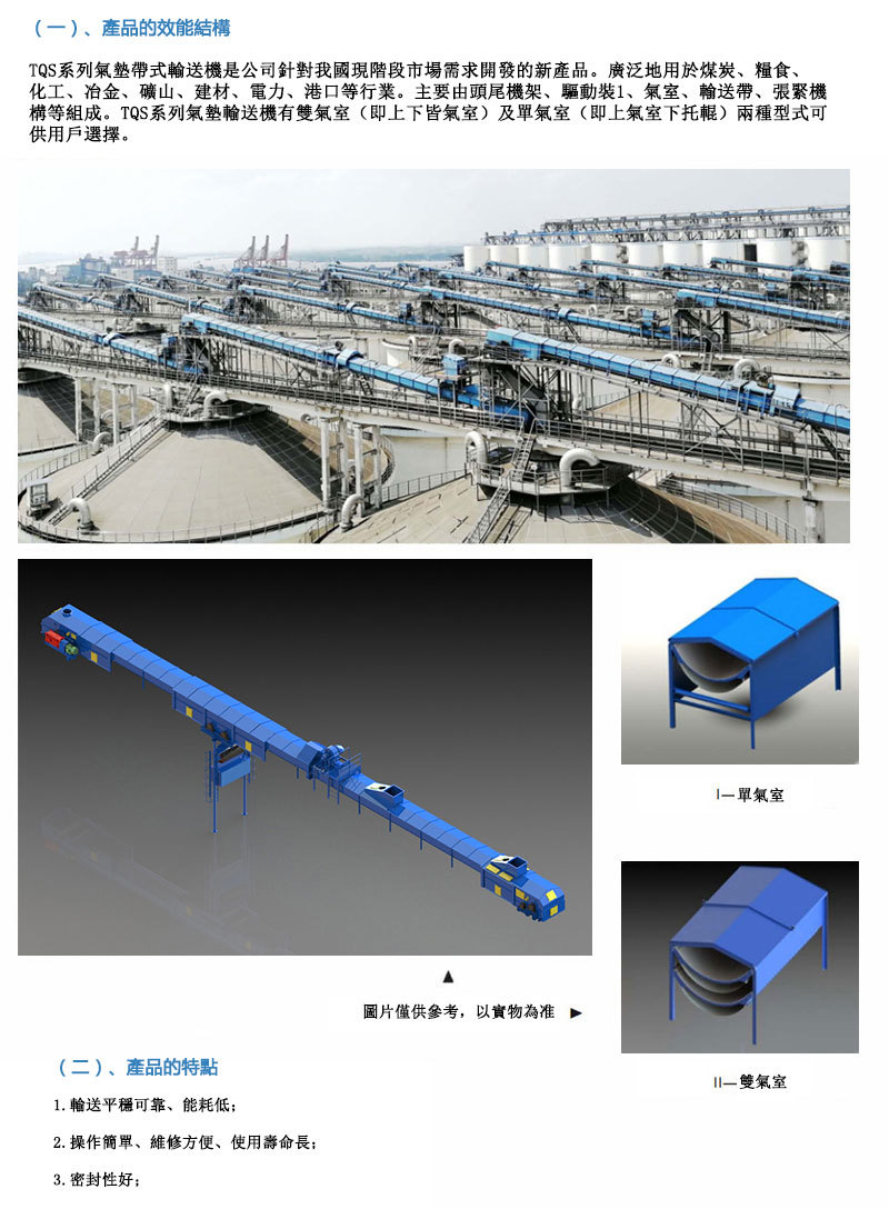 TQS系列單雙氣墊帶式輸送機