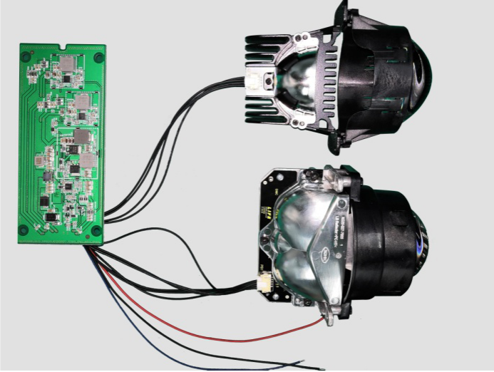 Commercial vehicle headlamp module assembly