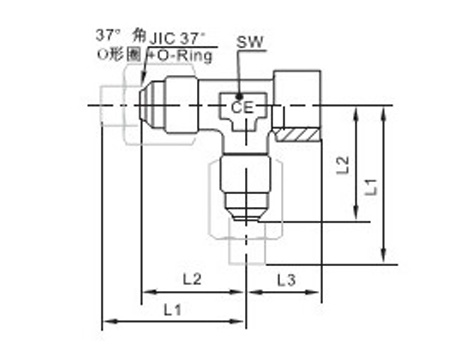 內(nèi)螺紋端三通擴(kuò)口式管接頭