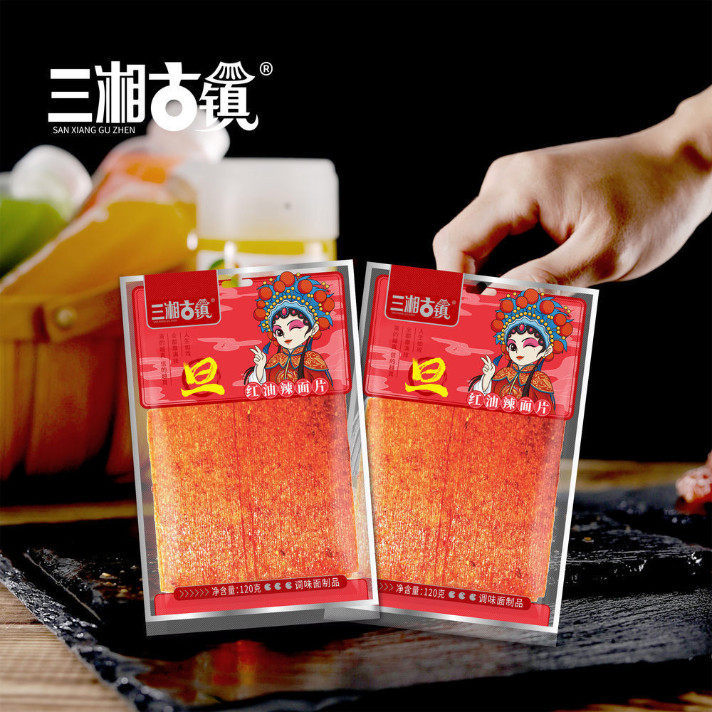 三湘古鎮120克紅油辣面片