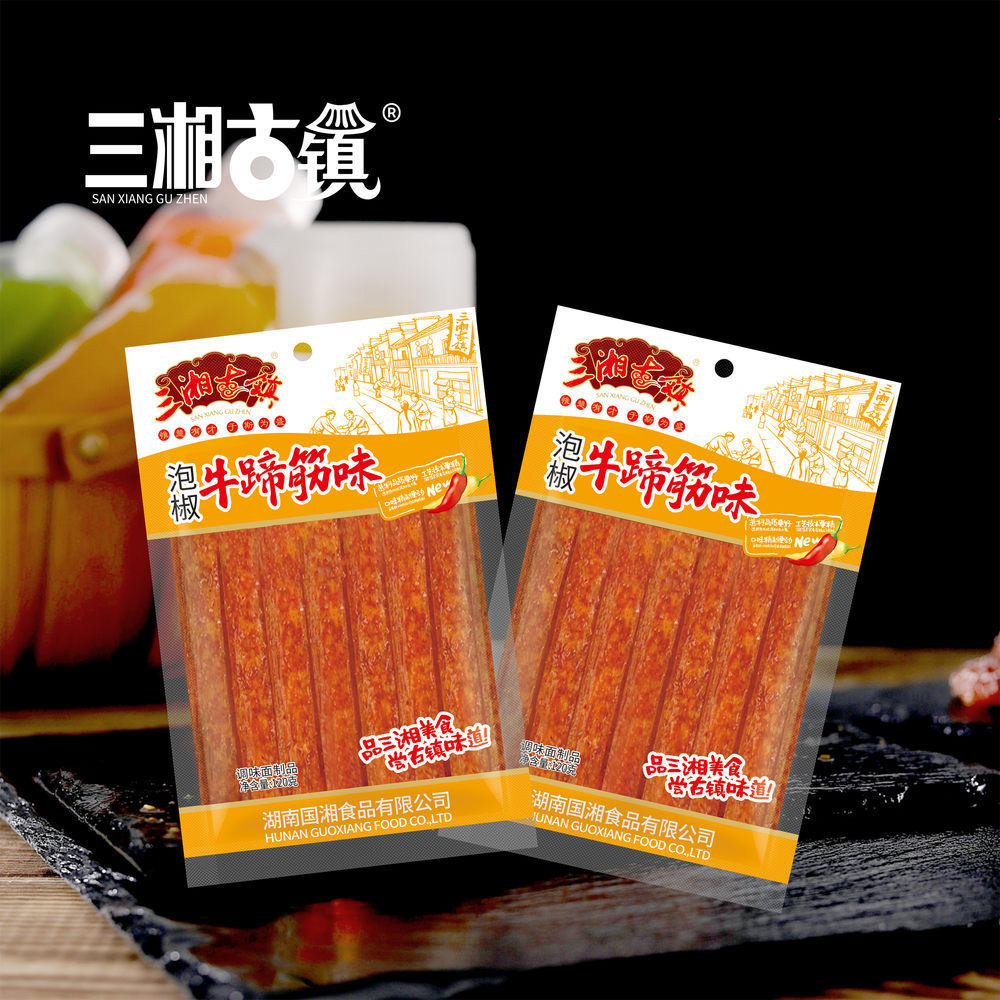 三湘古鎮120克泡椒牛蹄筋味