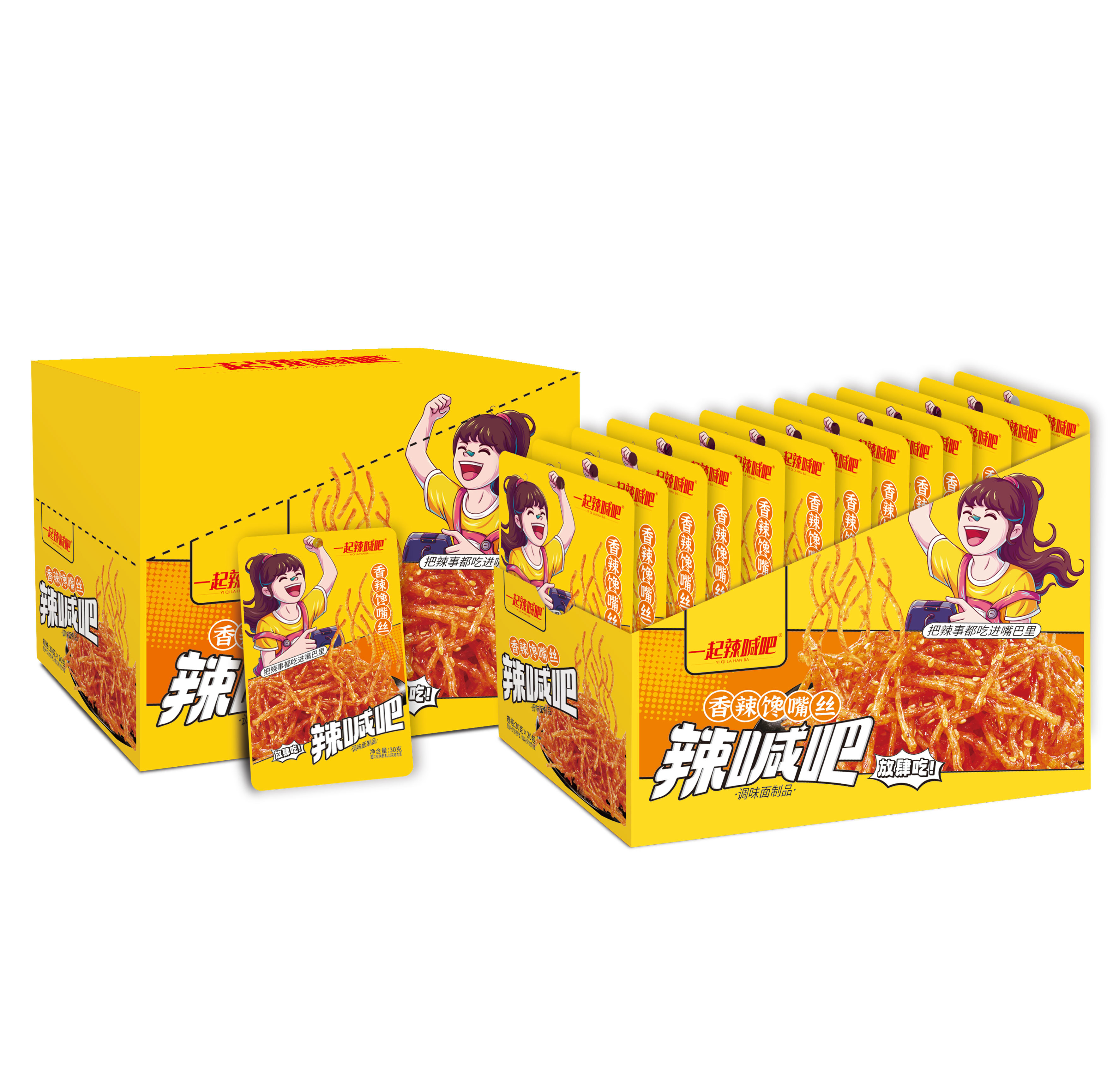 一起辣喊吧30克香辣饞嘴絲