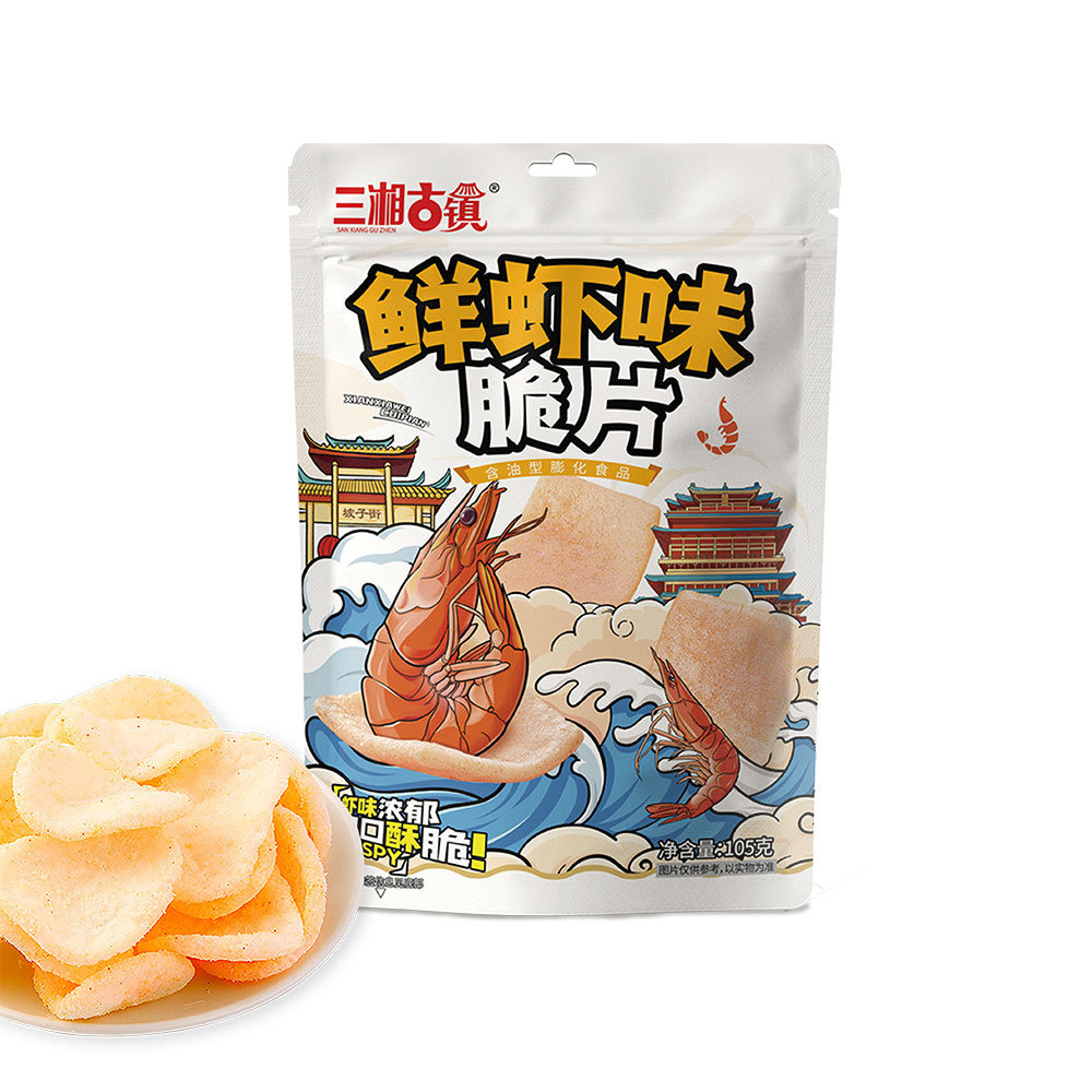 三湘古鎮105克鮮蝦味脆片