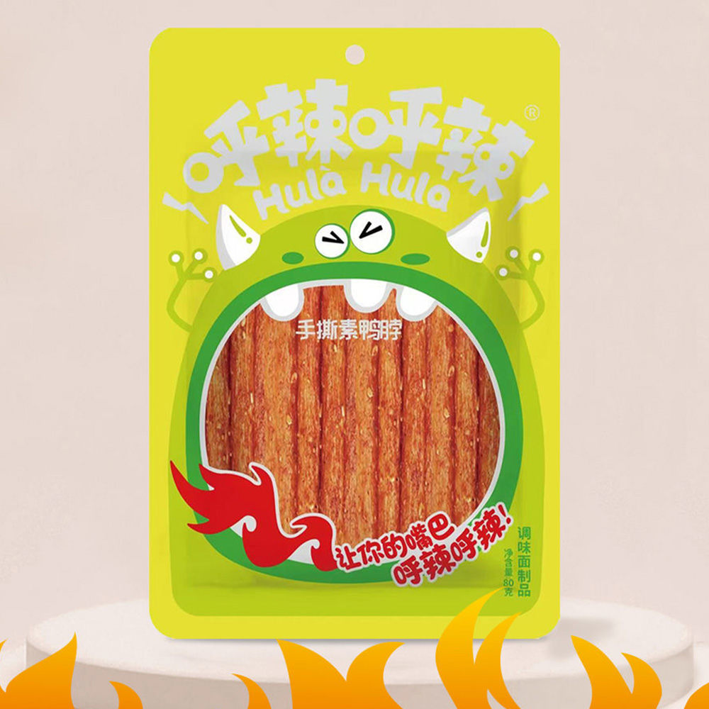 呼辣呼辣80克手撕素鴨脖