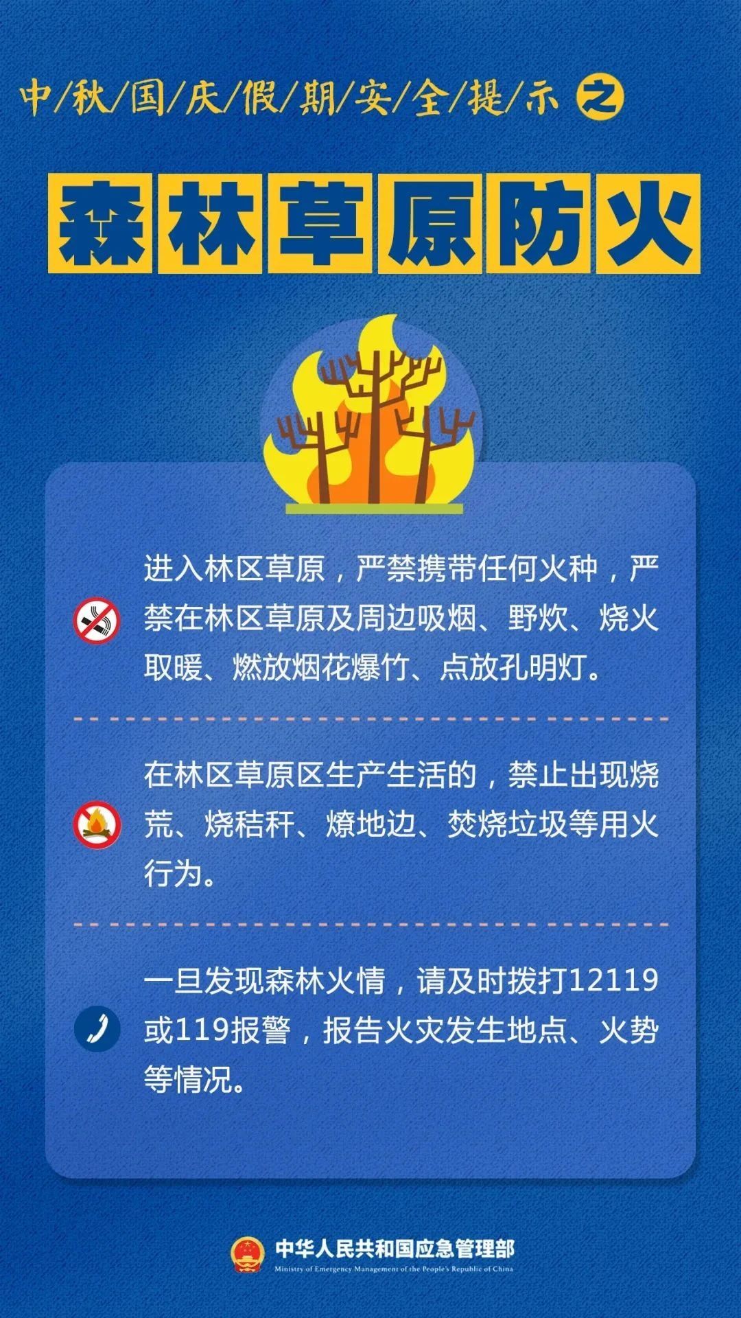 中秋國慶假期安全提示