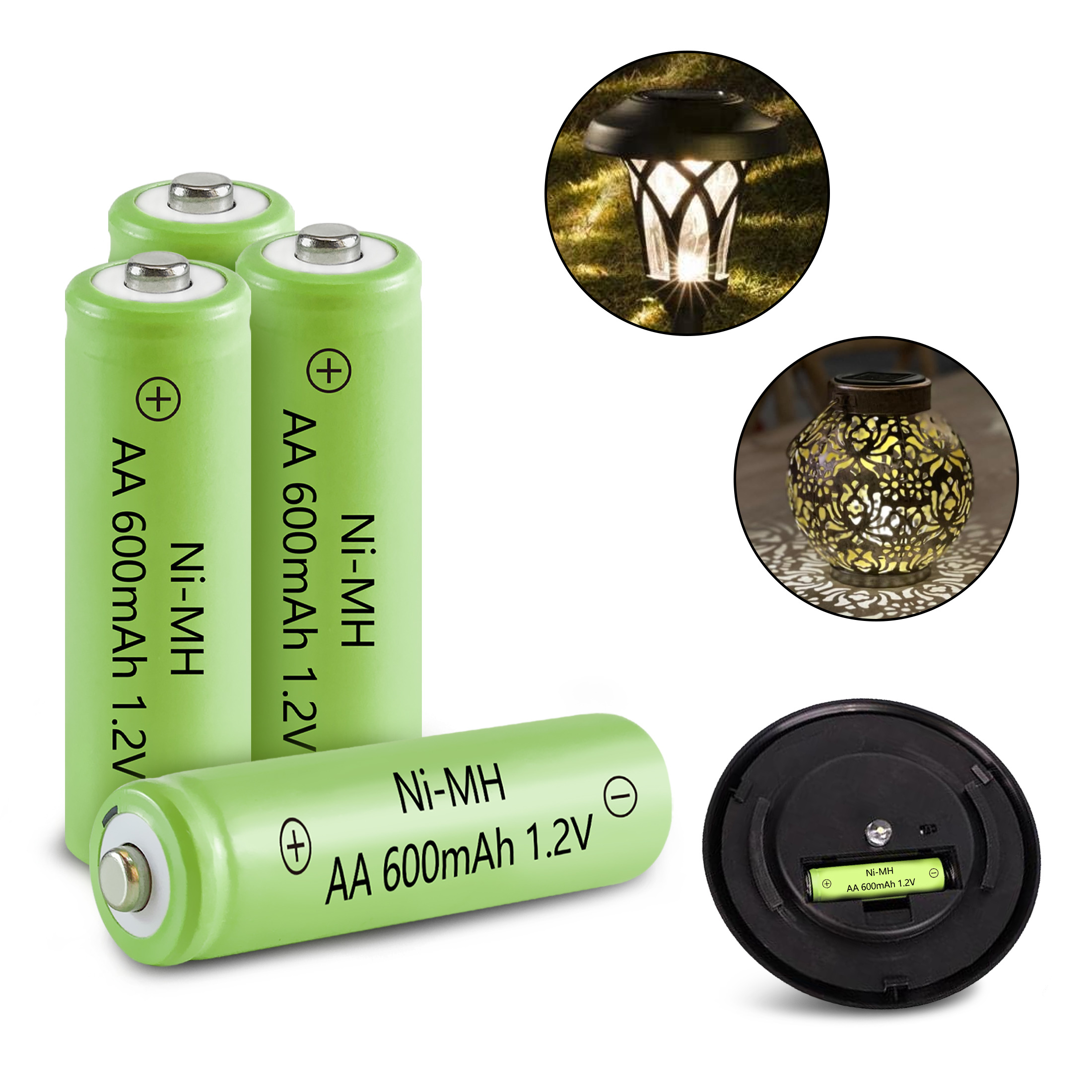 JINTION  NI-MH AA600mAh 4个装 可充电玩具电动工具电池