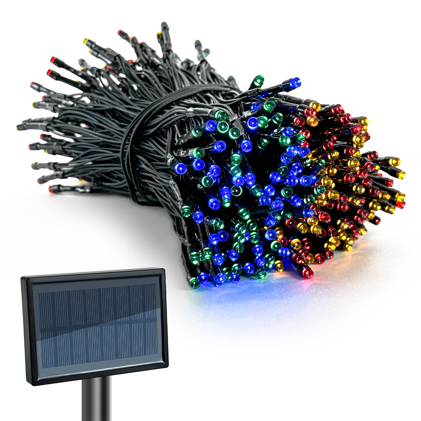 JINTION 户外太阳能灯串，72 英尺 200 LED 太阳能圣诞灯具有 8 种模式