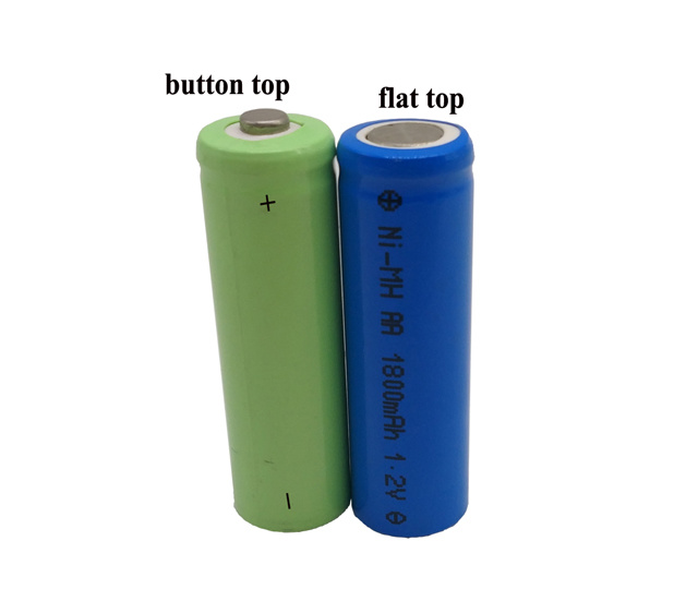 AA NI-MH 1800MAH 1.2V flat top or button top	