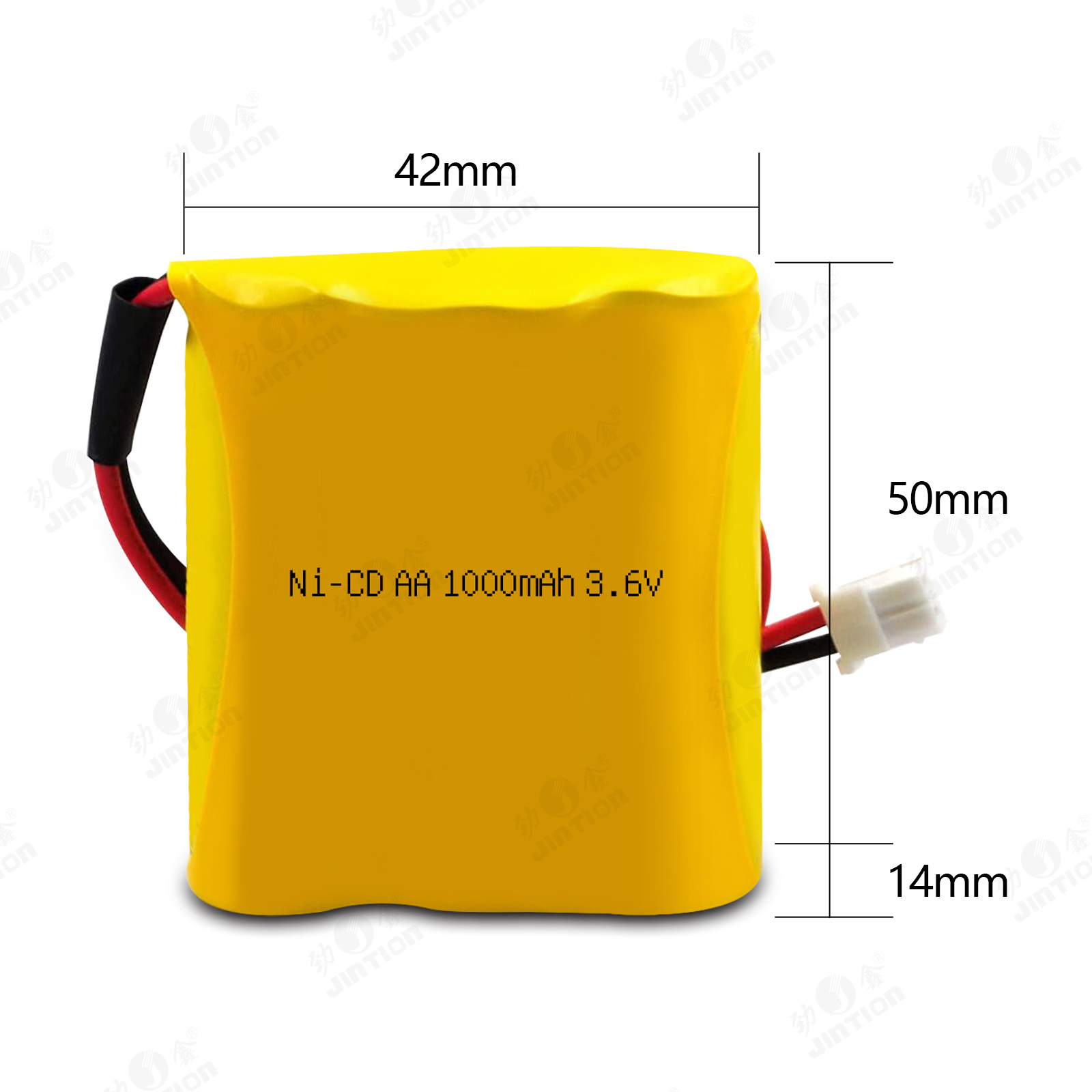 JINTION Ni-CD AA 1000mAh 3.6V 适用于应急灯