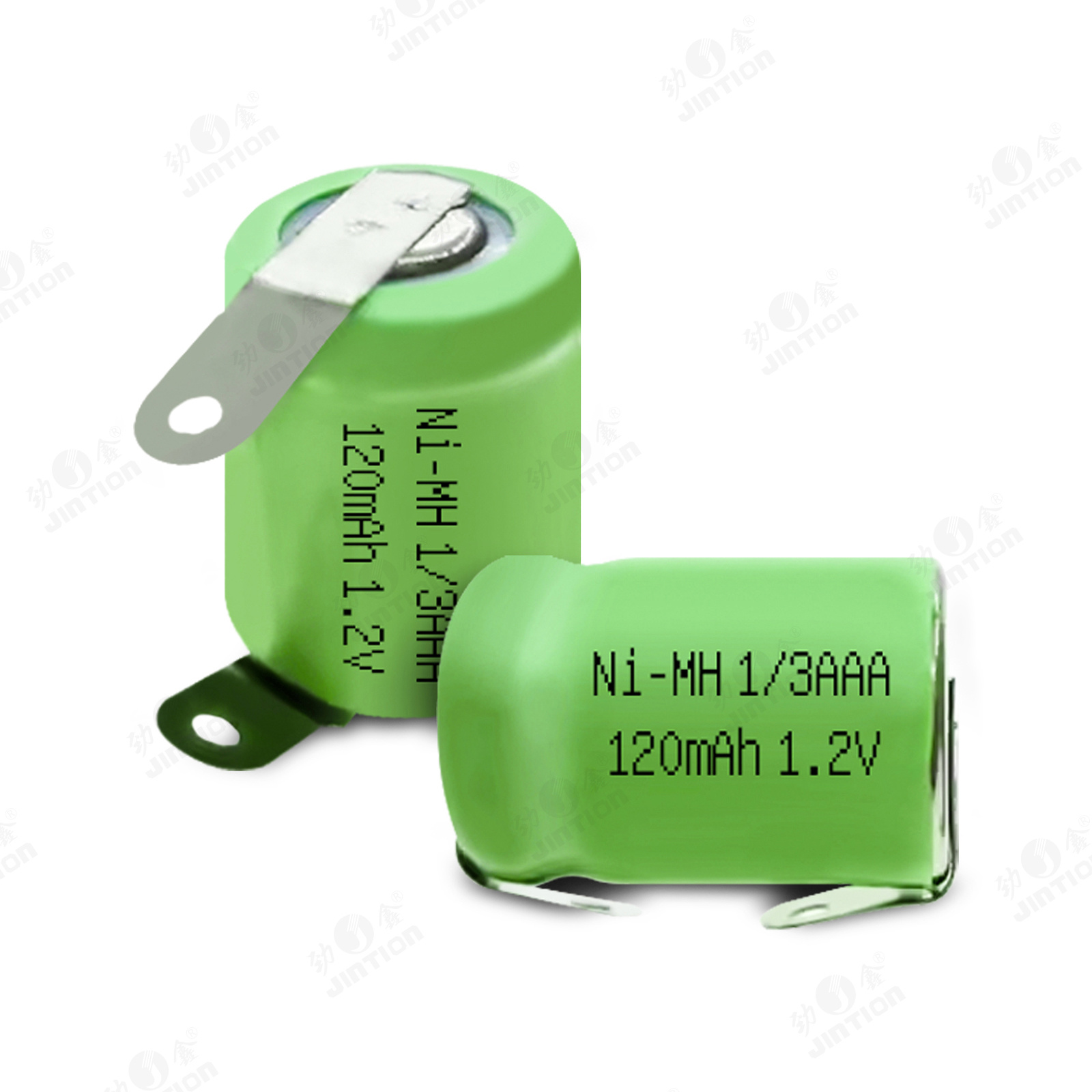 JINTION NI-MH 1/3 AAA  120MAH 1.2V 带焊片