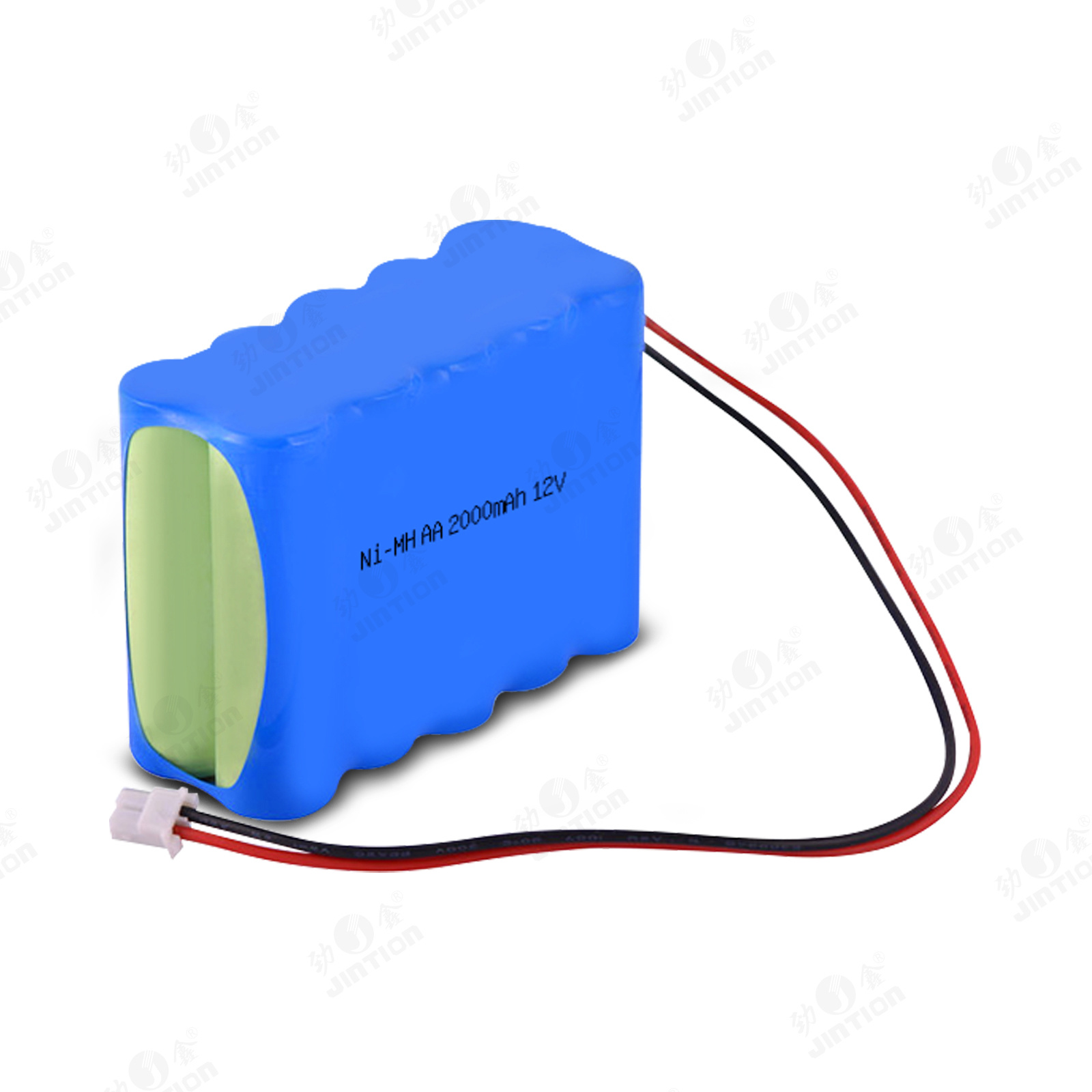 JINTION Ni-MH AA  2000mAh  12V镍氢电池12V NiMH 电池组 AA2000mAh，10 节可充电电池，适用于遥控模型、LED 套件、医疗设备和 DIY 项目