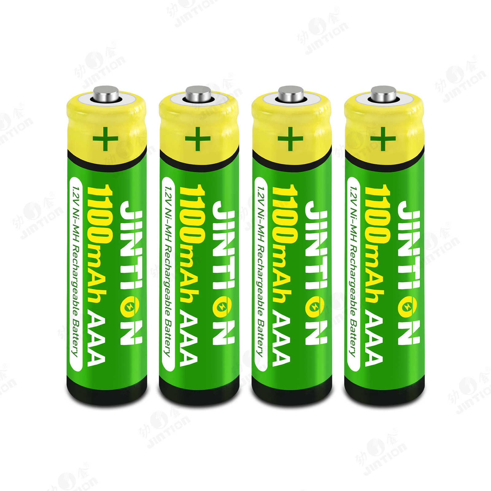 JINTION NIMH AA 1100MAH 1.2V nimh可充电电池，用于太阳能灯笼