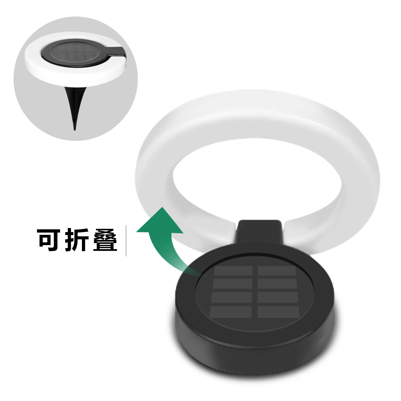 太阳能灯款式11礼物太阳能照明灯户外庭院灯投光灯感应壁灯led家用太阳能户外灯爆亮氛围灯地灯光环灯