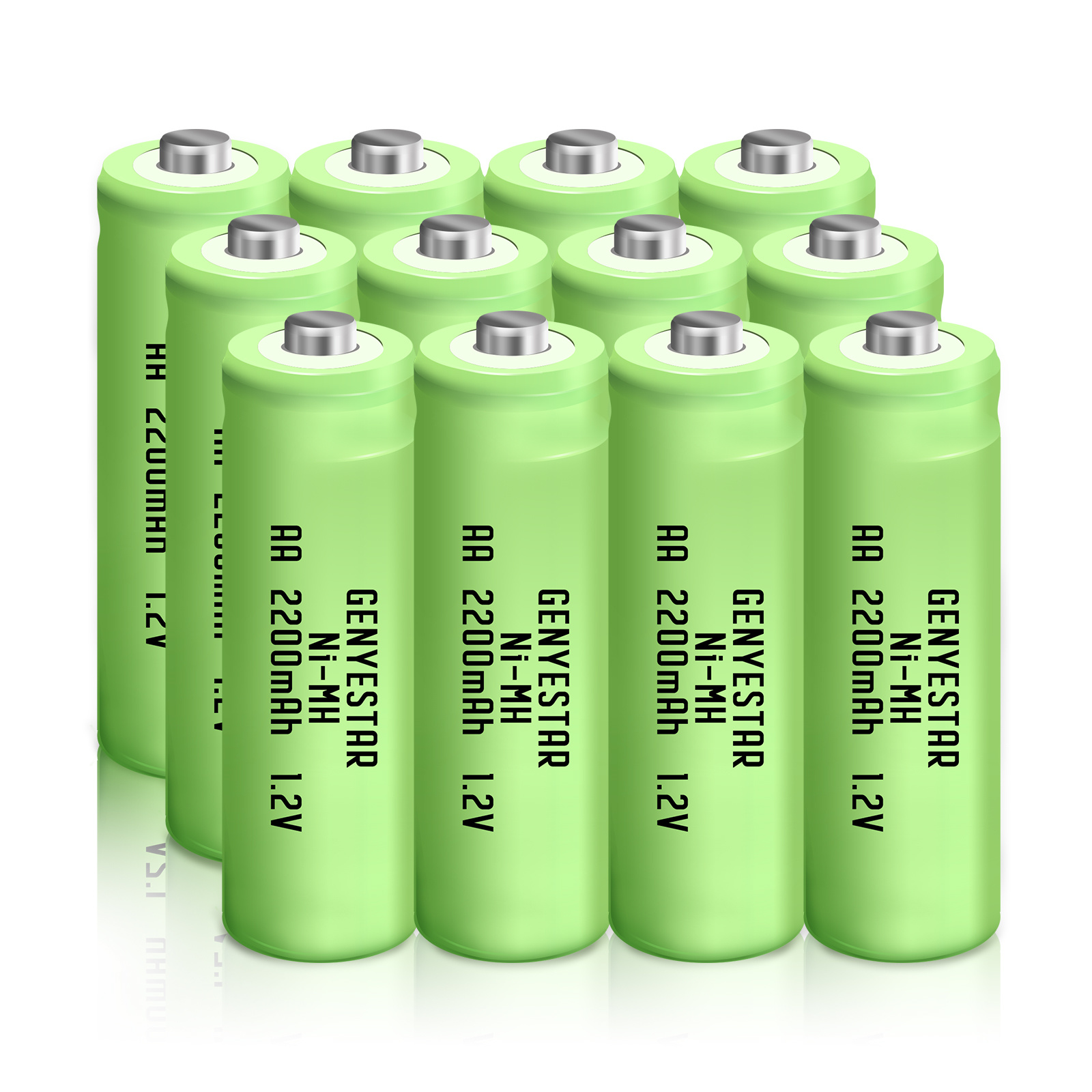 镍氢电池 AA 2200mAh 1.2V 太阳能灯充电电池