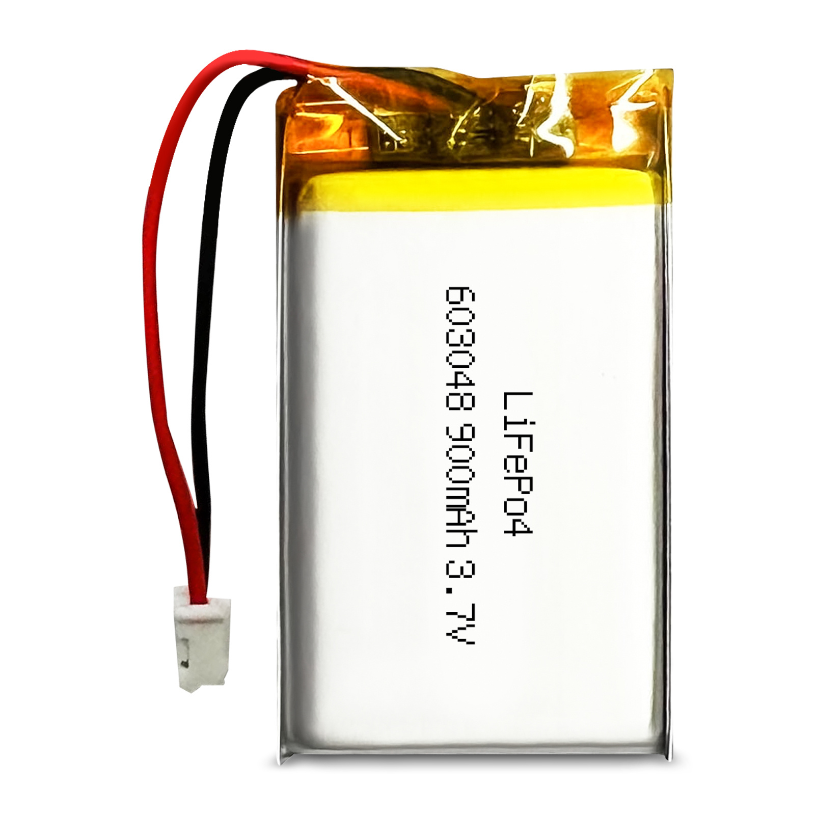 603048 3.7v 900mah lifepo4 battery with with JST Connector for bluetooth speaker keyboard mouse Wi-Fi enabled smart home systems