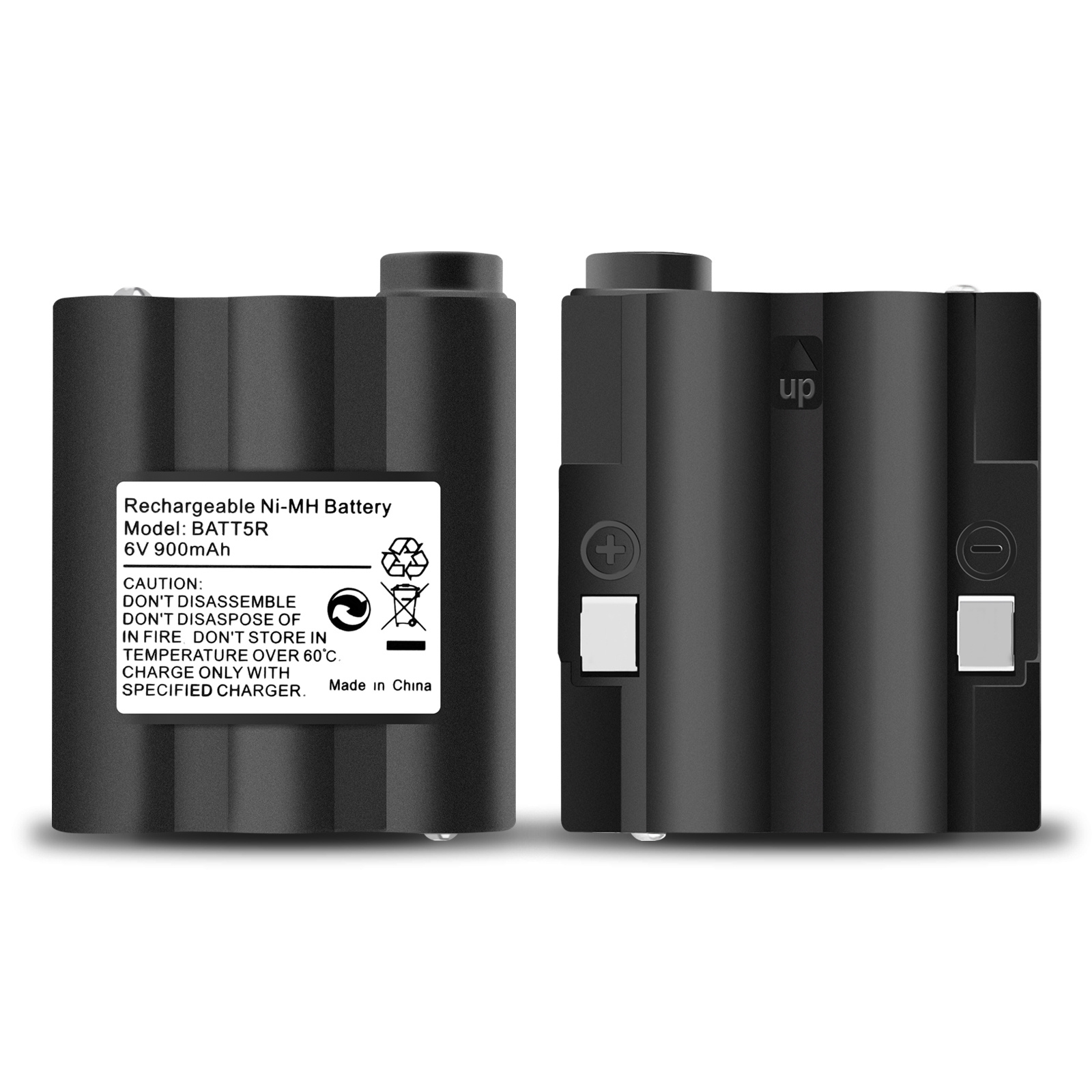 JINTION AVP17 900mAh 6V Walkie-Talkie Replacement Battery, Explosion-Proof Lithium Battery.