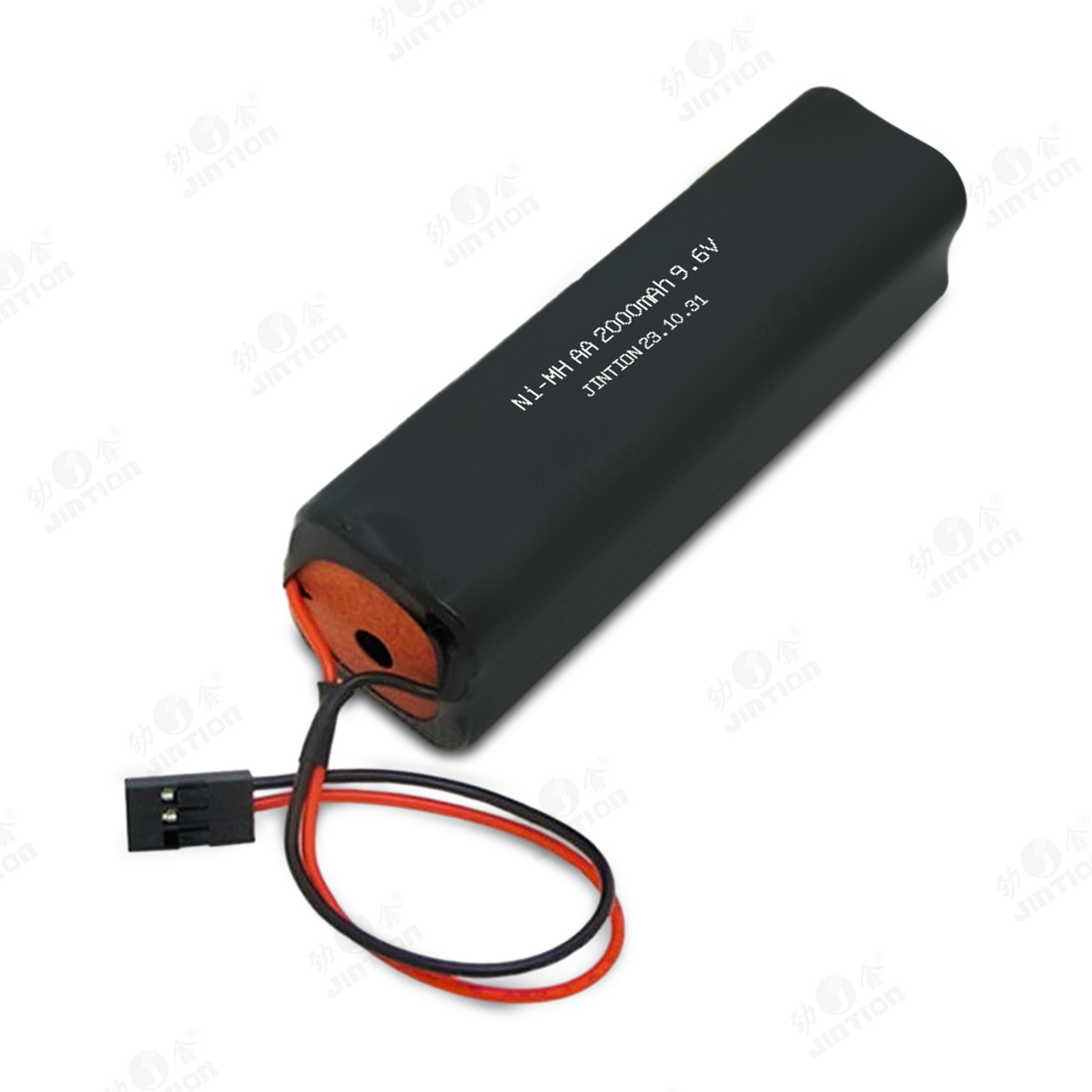 JINTION AA 2000mAh 9.6v nimh battery aa with Hitec Connector Square Futaba NT8S600B for RC Cars Airplanes Heli Sailplanes