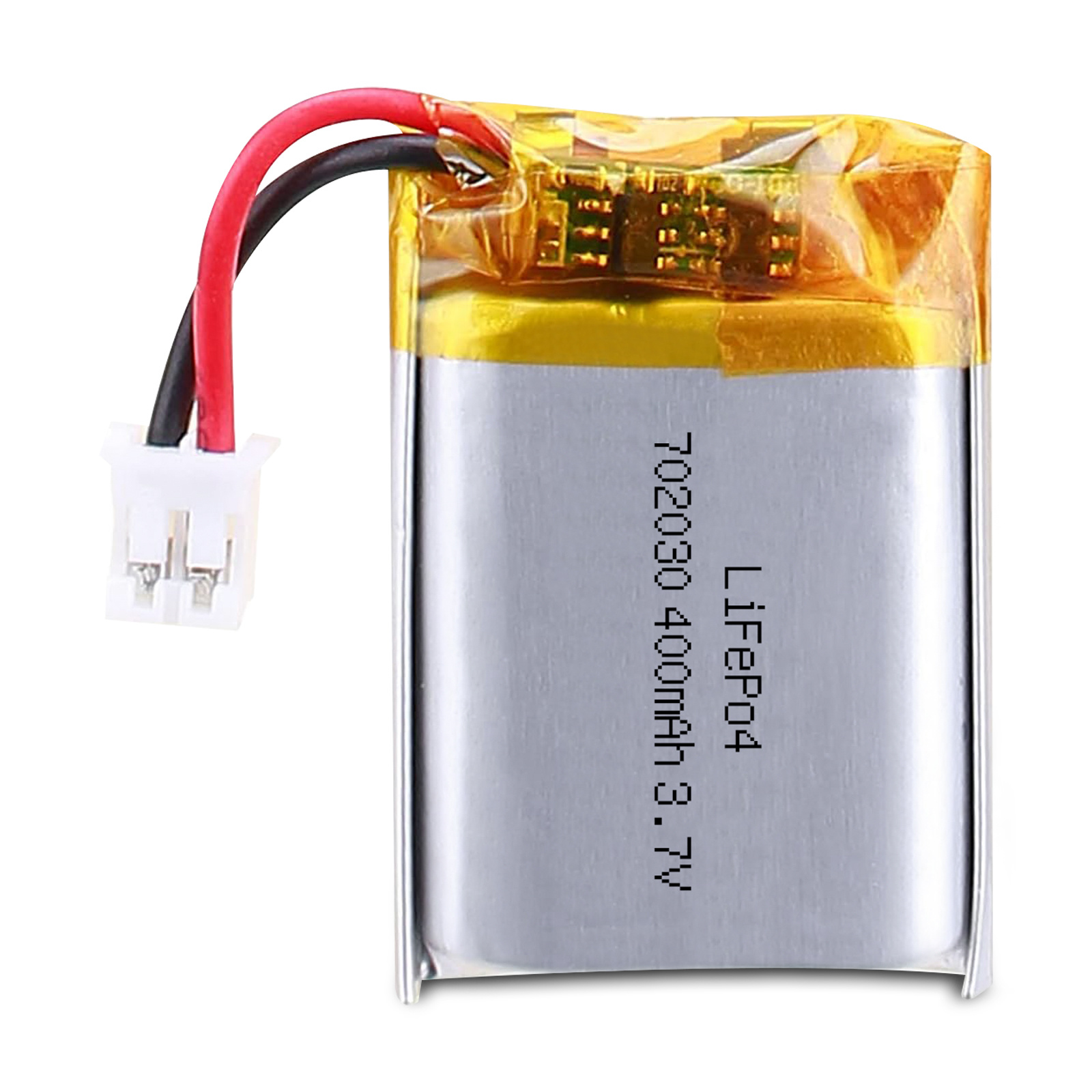 702030 3.7v 300mah lifepo4 battery with JST Connector for portable DVD players, bluetooth devices wireless devices, dash cam