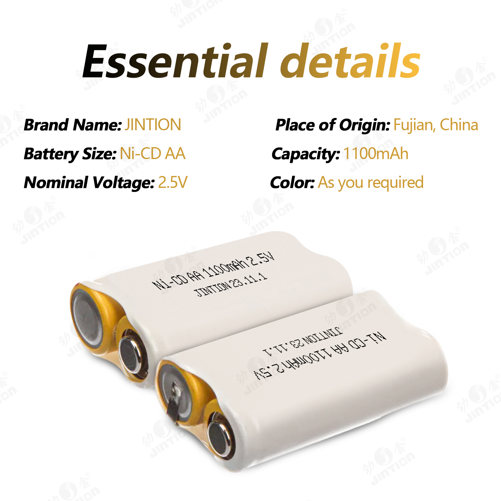 Customized rechargeable nickel cadmium aa batteries-manufacturers ...