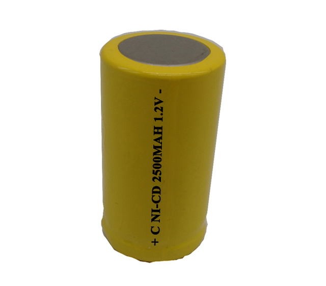 C NI-CD 2500MAH 1.2V flat top or button top