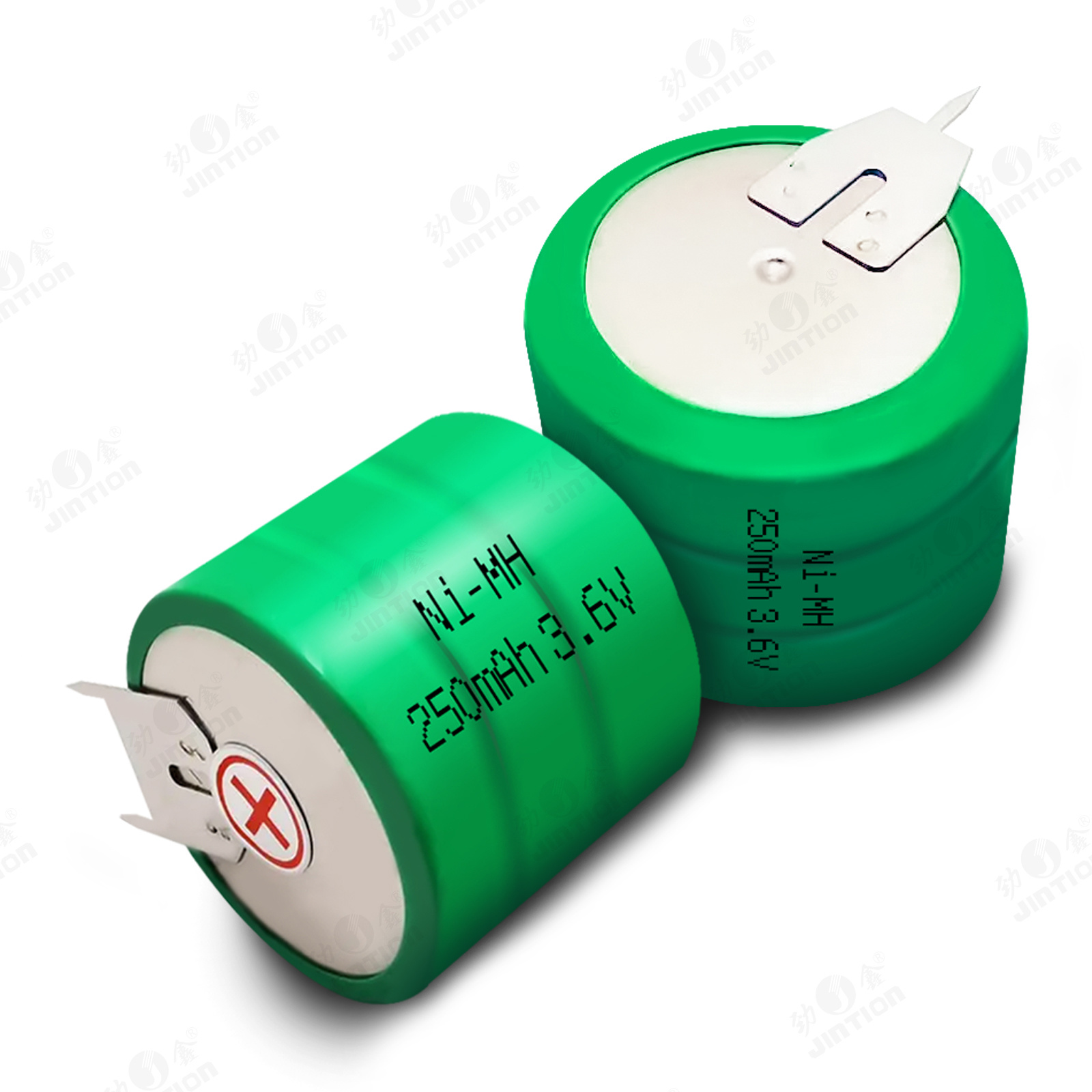 JINTION NIMH 250mah 3.6V rechargeable battery nimh Assemblate With 2+1 PIN Bottone