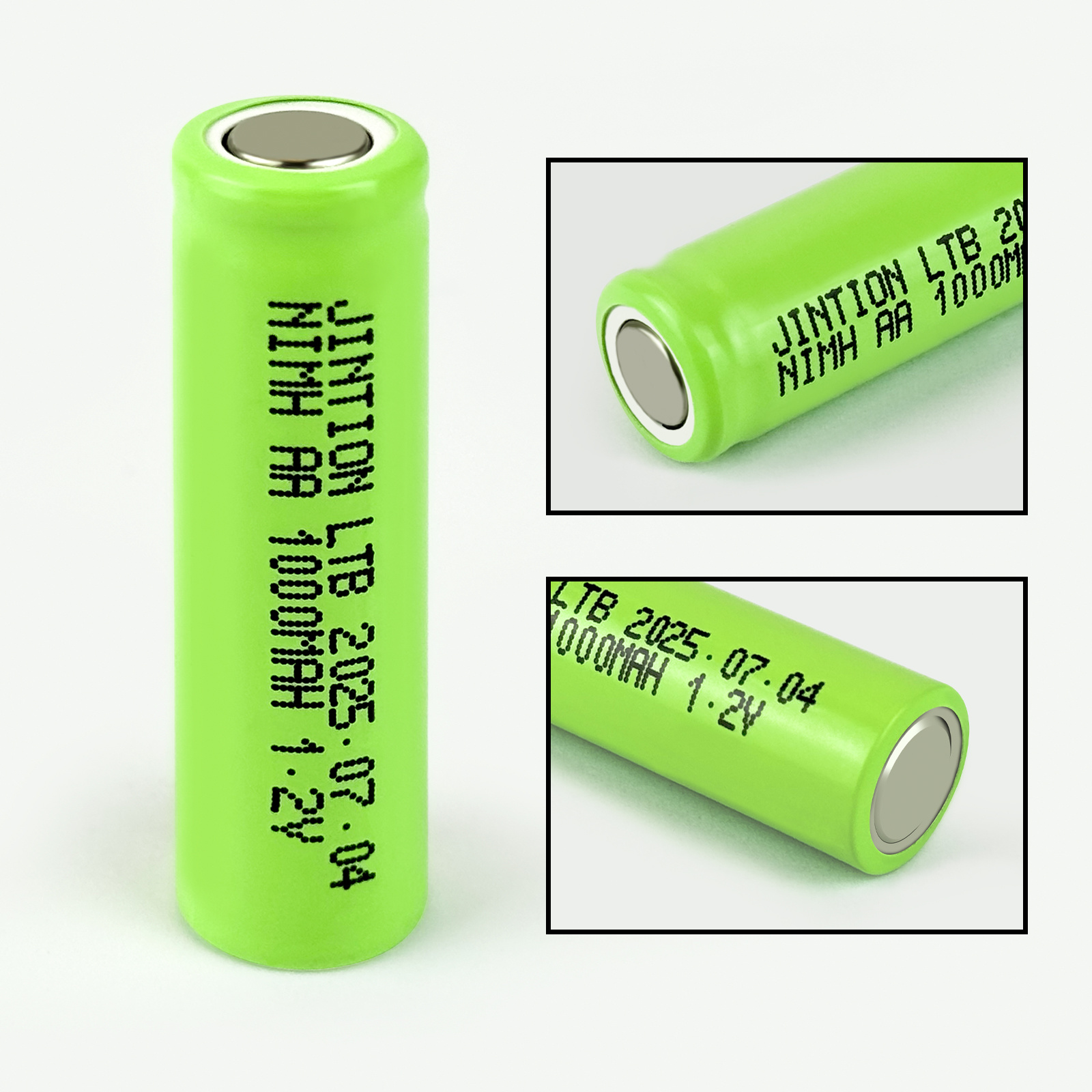 JINTION Ni-MH AA 1000mAh 1.2V Flat-head batteries