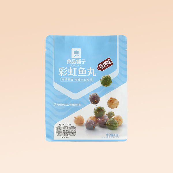 良品鋪子彩虹魚丸燒烤味90g x 6 x 6