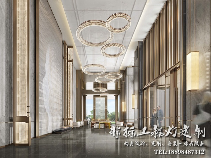 濱江希爾頓逸林酒店公共區(qū)域燈具定制配置方案