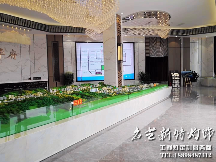 宜賓新中式風(fēng)售樓部燈具定制方案