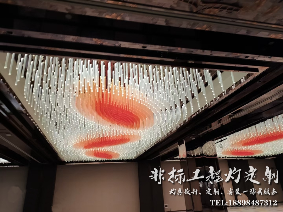 蘭溪酒店婚慶主題宴會廳工程燈具定制方案