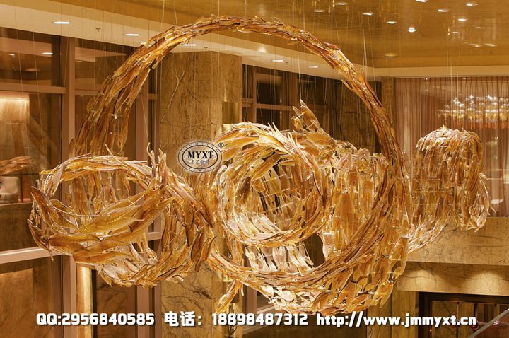 酒店大堂藝術(shù)造型工程燈具配置方案