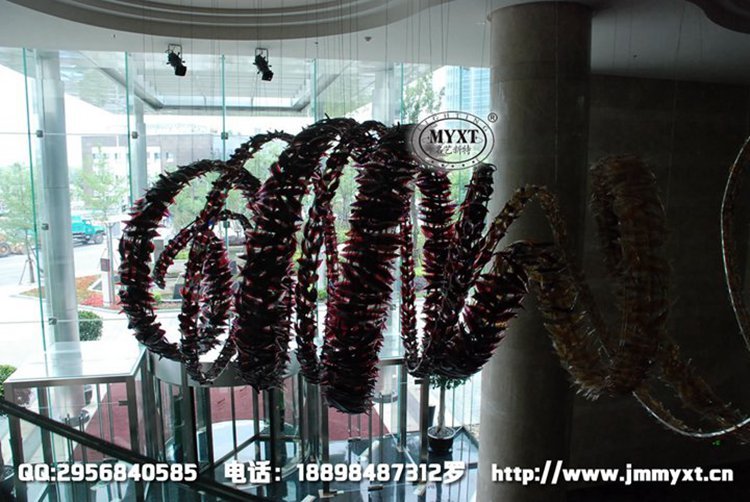 酒店大堂藝術(shù)造型工程燈具配置方案