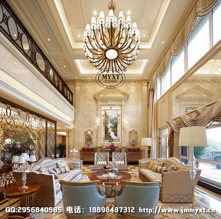 天津翠屏湖法式別墅燈具定制配置方案