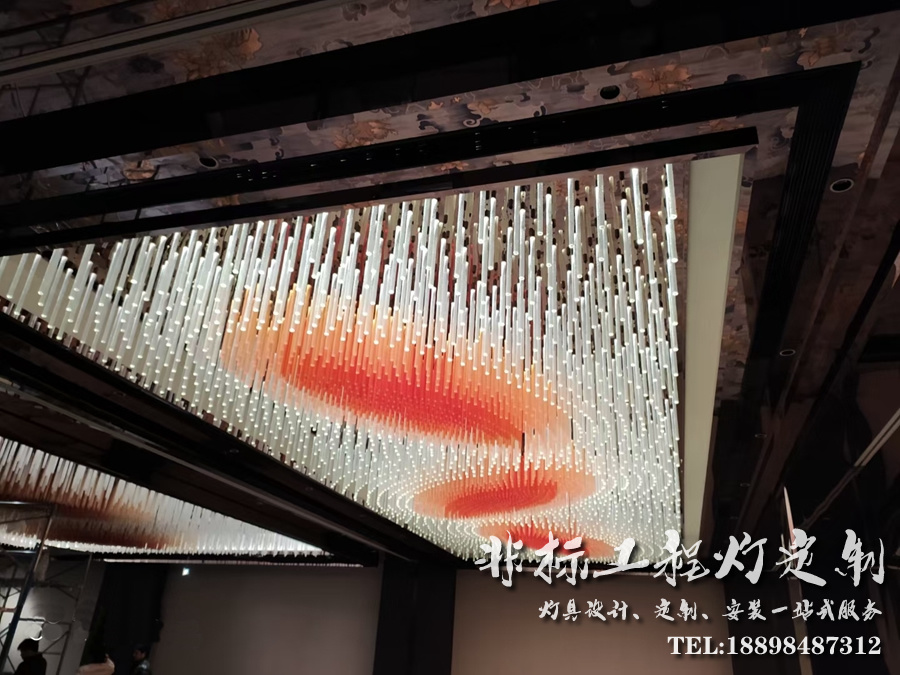 蘭溪酒店婚慶主題宴會廳工程燈具定制方案