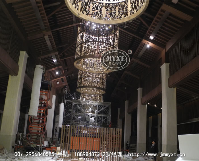 希爾頓酒店大堂鳥籠吊燈