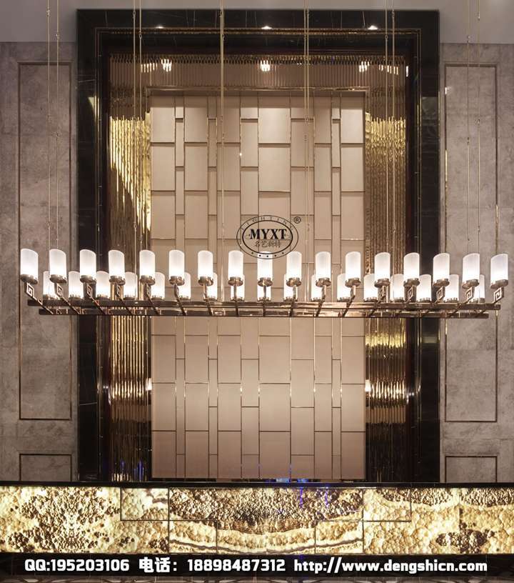 酒店前臺工程吊燈