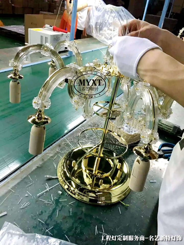水晶燈定制生產(chǎn)細(xì)節(jié)