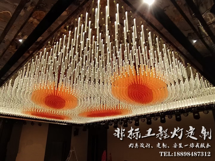 蘭溪酒店婚慶主題宴會廳工程燈具定制方案