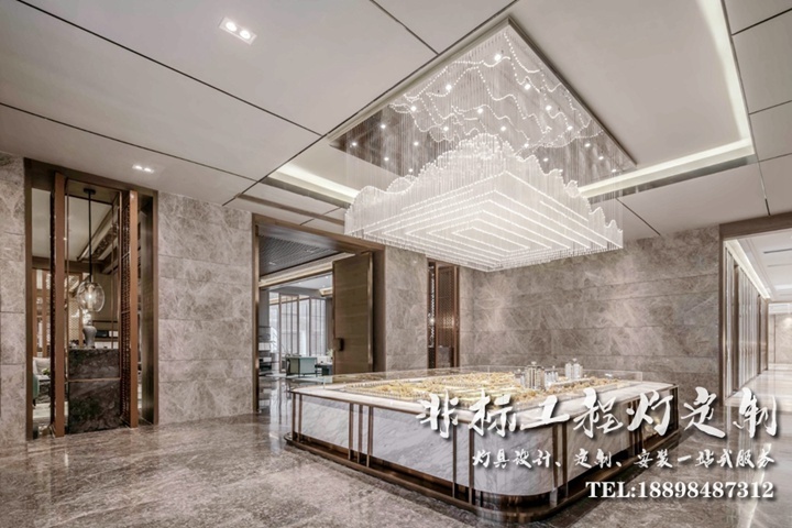 售樓部創(chuàng)意造型水晶吊燈