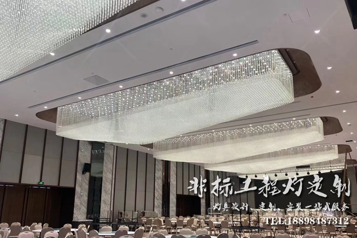 宴會(huì)廳奢華水晶燈定制