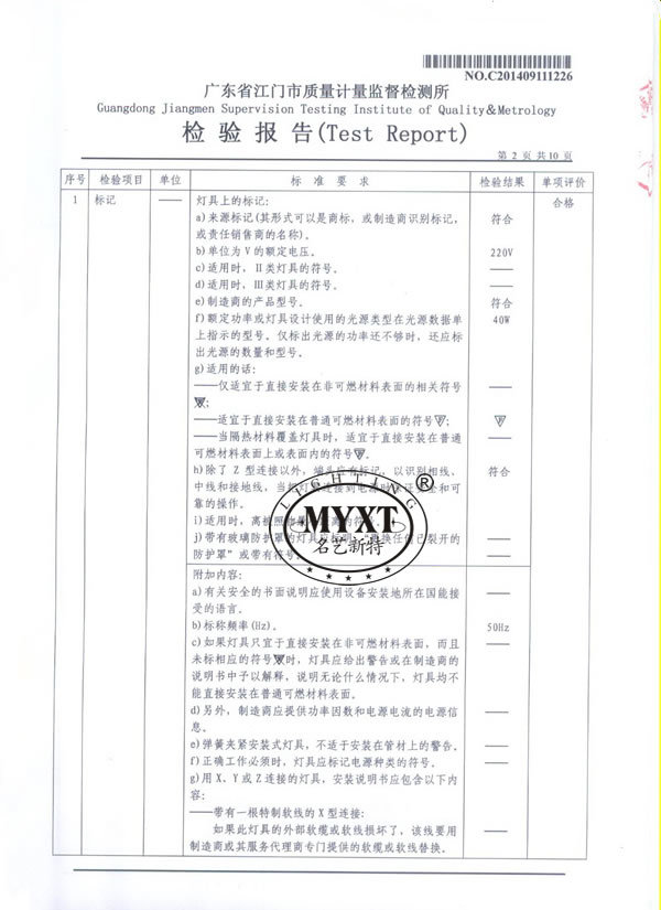 檢驗報告