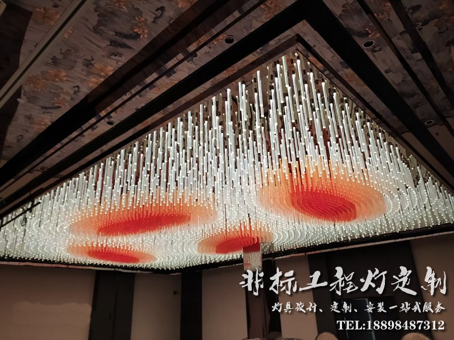 蘭溪酒店婚慶主題宴會廳工程燈具定制方案