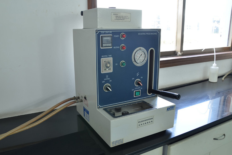 Metallographic testing inlay machine