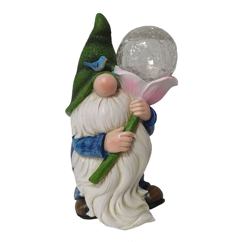 Resin Decor Goblin Solar Light