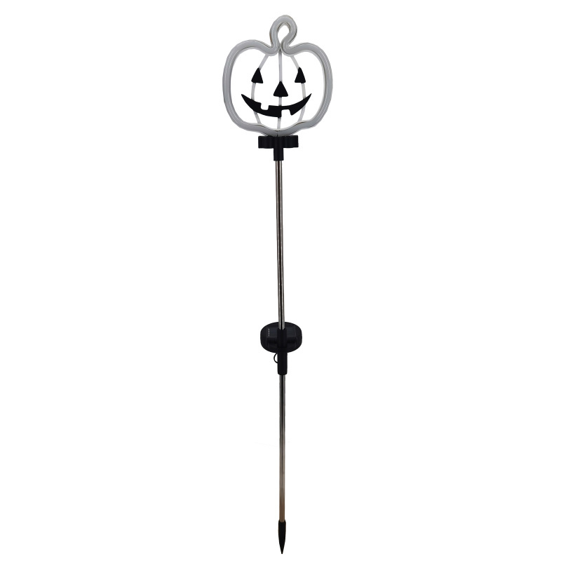 Halloween Neon Pumpkin Solar Stake Lights