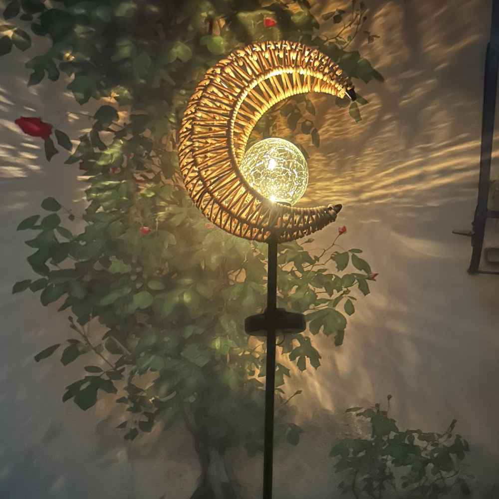 Rattan Light Sense Solar Lamp for Yard Decorations