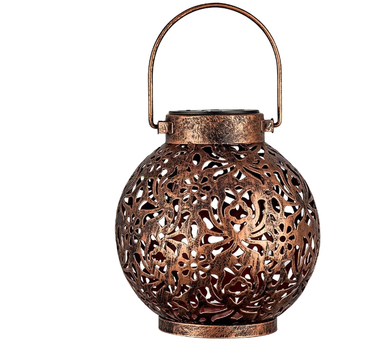 Outdoor Solar Hanging Lantern Lights Metal Led Decor